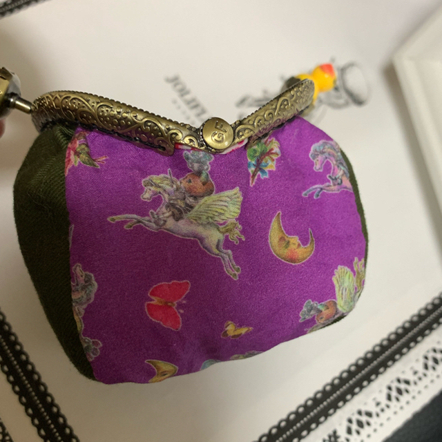 アヒル玉ポーチおりーぶ色♡ジョリーフルール マイリトルテイラー✖️リバティ ハンドメイドのファッション小物(財布)の商品写真