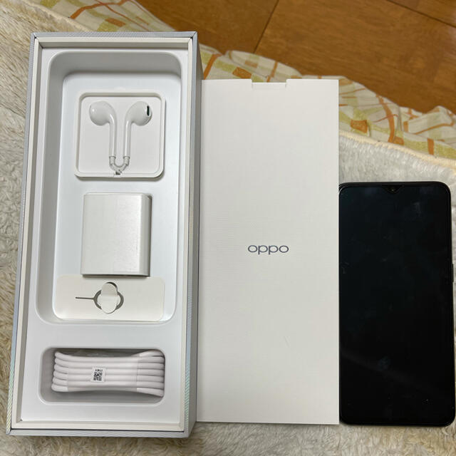 スマートフォン本体動作確認済 良品 SIMフリー OPPO Reno a 128gb 黒 送料込