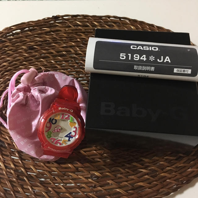 Baby-G(ベビージー)の♡baby-G レッド♡ レディースのファッション小物(腕時計)の商品写真