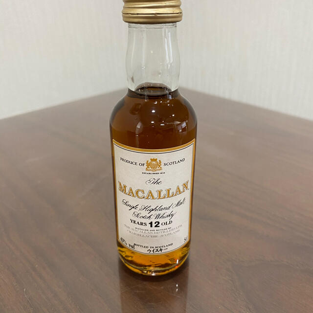 マッカラン１２年ミニチュアボトル 食品/飲料/酒の酒(ウイスキー)の商品写真