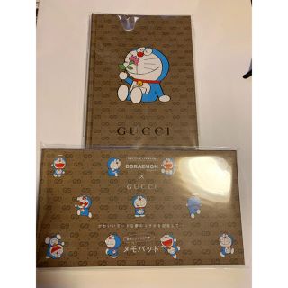 グッチ(Gucci)のcamcam oggi  ドラえもん×グッチ　付録セット　ノート＆メモパッド(ノート/メモ帳/ふせん)