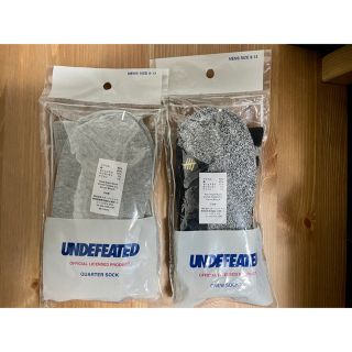 アンディフィーテッド(UNDEFEATED)のUNDEFEATED  ソックス 　靴下　二足セット(ソックス)