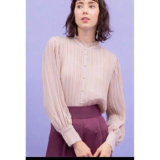 ユナイテッドアローズ(UNITED ARROWS)のユナイテッドトウキョウ　石原さとみ着用　プリーツハイネックブラウス(シャツ/ブラウス(長袖/七分))