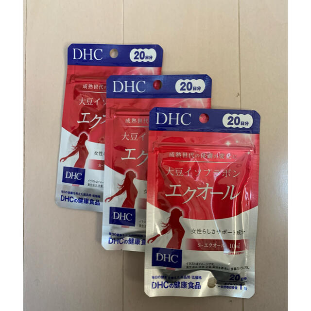 3袋セット DHC 大豆イソフラボン エクオール 20日分 20粒