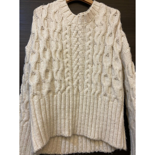 Zara Zara ケーブルニット 白 セーターの通販 By Yoona ザラならラクマ