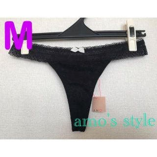 トリンプ(Triumph)のトリンプ　アモスタイル　ストリング　Tバック　総レース　黒　M（ST1072）(ショーツ)