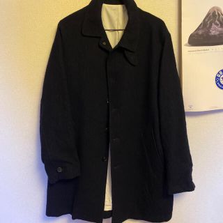 Paul Harnden ポールハーデン イギリス製 MAC COAT マックコート XS チャコール ステンカラー トレンチ アウター【Paul Harnden】