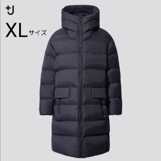 ユニクロ(UNIQLO)のユニクロ　＋J ジルサンダー　ライトダウンボリュームロングフーデッドコート(ダウンジャケット)