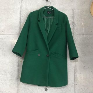 ザラ(ZARA)のZARA チェスターコート　グリーン　美品です　XS(チェスターコート)