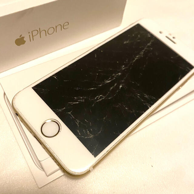 iPhone6 128GB ゴールド　※画面割れ※ 2