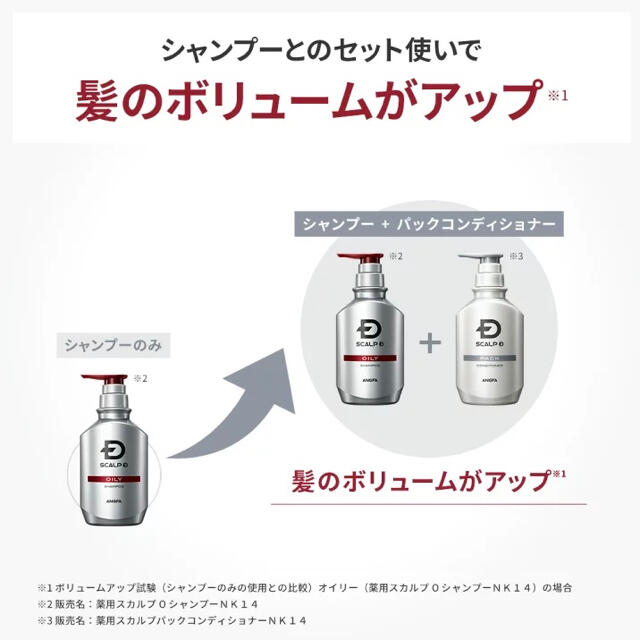 スカルプD(スカルプディー)のアンファー　スカルプD 薬用スカルプシャンプー　発毛促進３点セット　（オイリー） コスメ/美容のヘアケア/スタイリング(シャンプー/コンディショナーセット)の商品写真