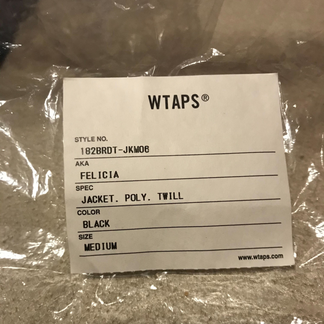 W)taps(ダブルタップス)のWTAPS FELICIA JACKET. POLY. TWILL ブラック02 メンズのジャケット/アウター(ブルゾン)の商品写真