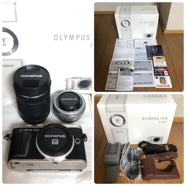 OLYMPUS(オリンパス)の美品⭐︎保証付⭐︎OLYMPUS PEN E-PL9 Black スマホ/家電/カメラのカメラ(ミラーレス一眼)の商品写真