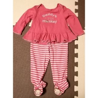 ジンボリー(GYMBOREE)のジンボリー(Gymboree) 上下 長袖シャツ&パンツ セット ピンク(Ｔシャツ)