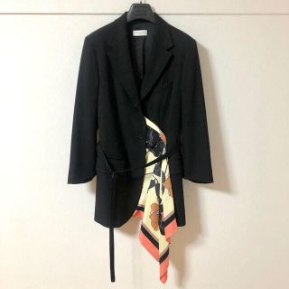 ドリスヴァンノッテン(DRIES VAN NOTEN)のモカ様専用ドリスヴァンノッテン18SSスカーフ付きジャケット(テーラードジャケット)