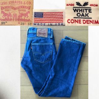 リーバイス(Levi's)のリーバイス　Levi's 511 ホワイトオーク　コーンデニム　メンズ w28 (デニム/ジーンズ)