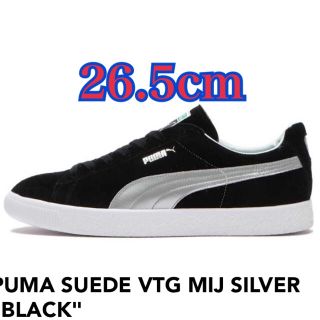 プーマ(PUMA)のPUMA SUEDE VTG MIJ SILVER "BLACK"(スニーカー)