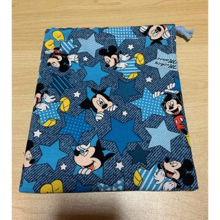 ディズニー(Disney)の巾着袋(小)ミッキー 星(外出用品)