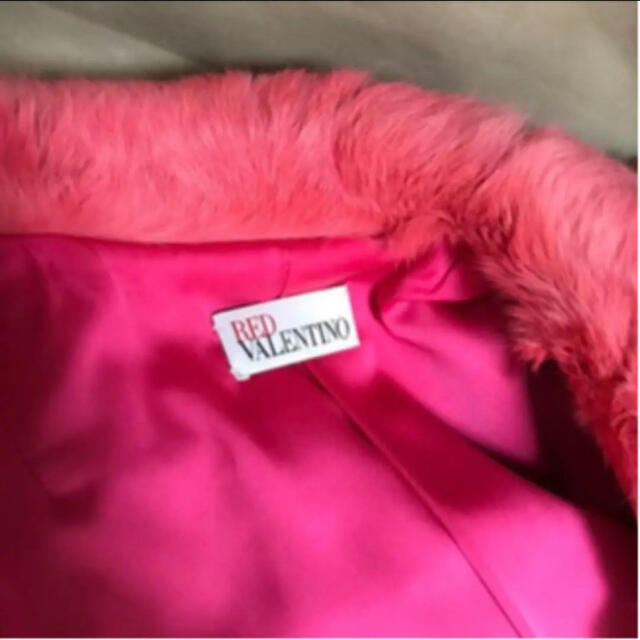RED VALENTINO(レッドヴァレンティノ)のラビットファーコート　S レディースのジャケット/アウター(毛皮/ファーコート)の商品写真