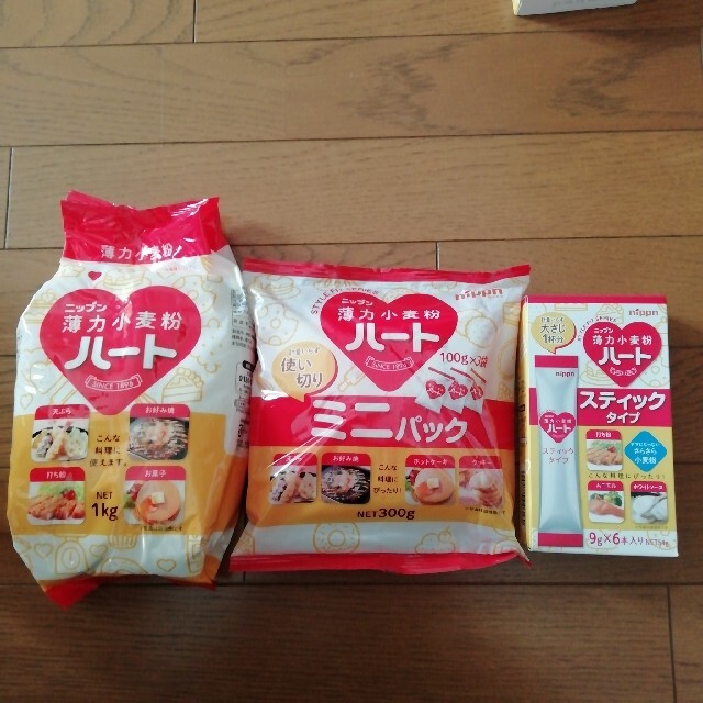 期間限定価格日本製粉ニップン薄力粉3種使いきり計量不要お手軽小麦粉の通販 by sashu's shop｜ラクマ