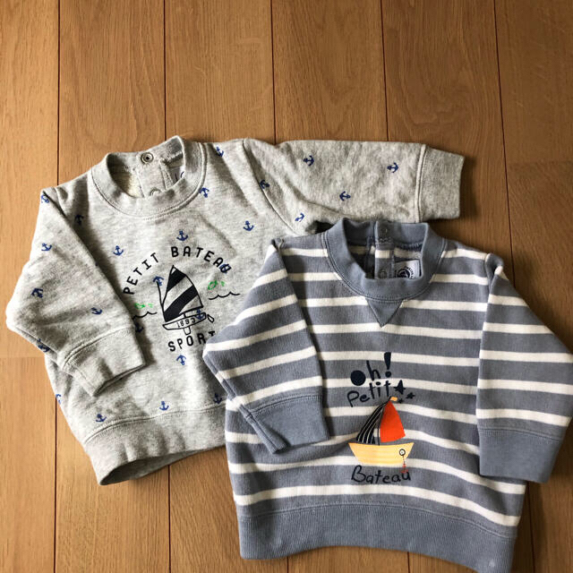 PETIT BATEAU - おにぎりまる様専用プチバトー 60 ベビー トレーナーの通販 by maro's shop｜プチバトーならラクマ