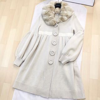 美品　定価28万円　FOXEY フォクシー　カシミヤ　チンチラ  コート