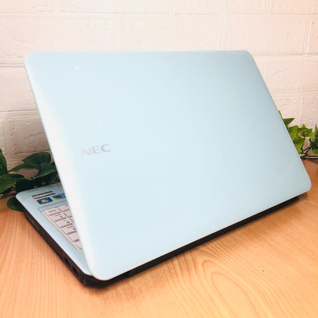 NEC - 超かわいい❤️水色PC☆Windows10☆激レア☆人気のNEC☆初心者