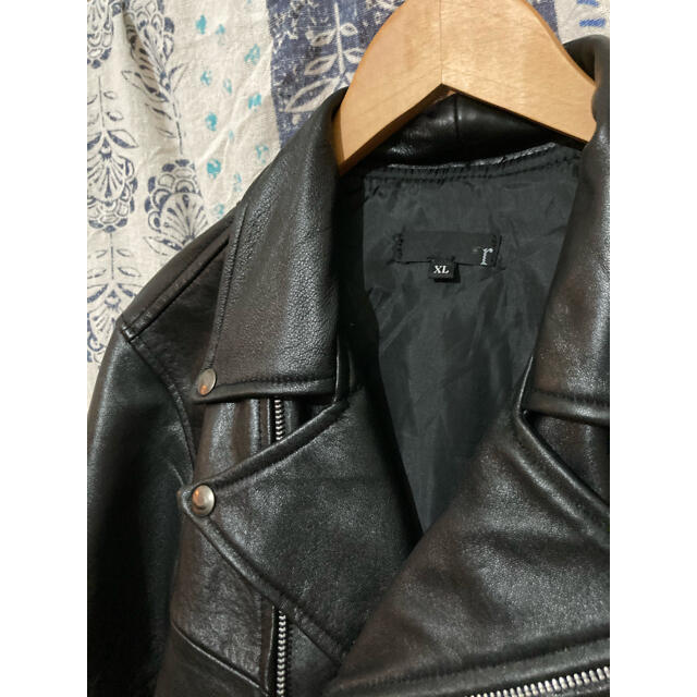 【美品】ダブルライダースジャケット　XL メンズのジャケット/アウター(ライダースジャケット)の商品写真