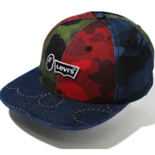 アベイシングエイプ(A BATHING APE)のBAPE LEVI'S MULTICOLOR CAP エイプ リーバイス(キャップ)