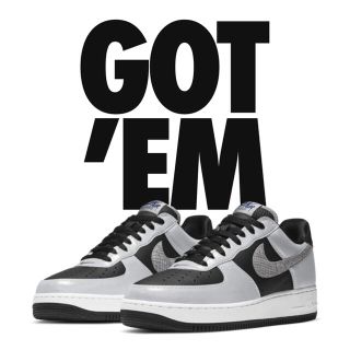 ナイキ(NIKE)のNIKE AIR FORCE 1 B "SILVER SNAKE"(スニーカー)