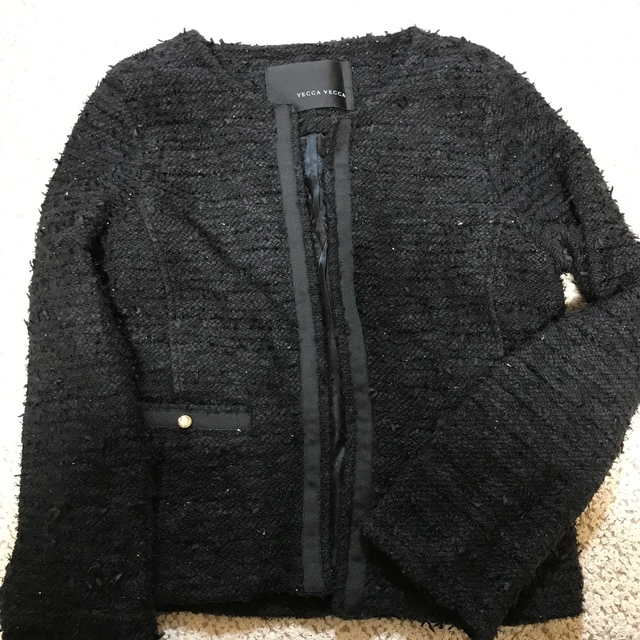 YECCA VECCA(イェッカヴェッカ)の黒いジャケット レディースのジャケット/アウター(ノーカラージャケット)の商品写真