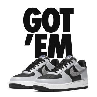 ナイキ(NIKE)のNIKE AIR FORCE 1 B SILVER SNAKE 26.0(スニーカー)