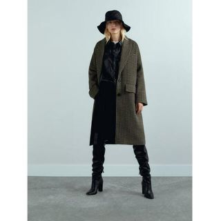 ザラ(ZARA)の専用！　ZARA チェックコート(ロングコート)