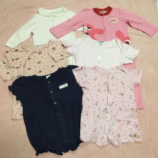 ミキハウス(mikihouse)のベビー服 80サイズ 6点セット‼︎(ロンパース)