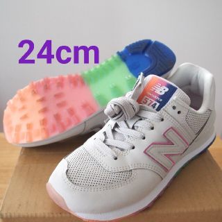 ニューバランス(New Balance)の【ruuna様専用】ニューバランス★WL574 SOL 24cm 白 スニーカー(スニーカー)