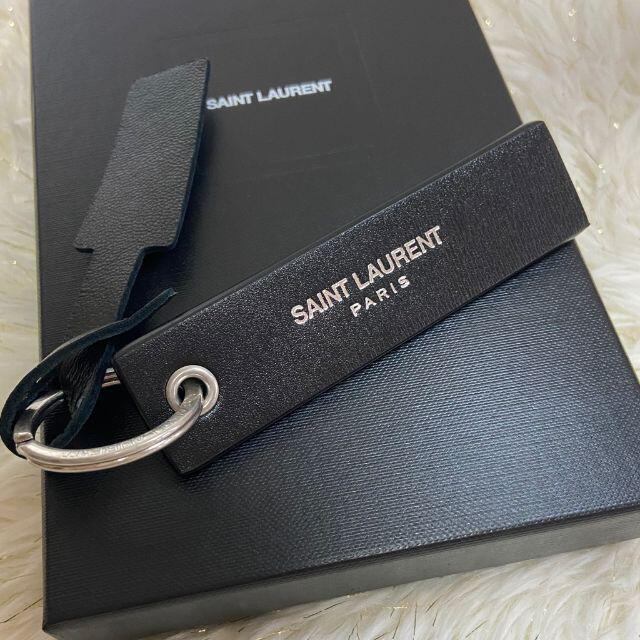 Saint Laurent(サンローラン)のラグジュアリー♪新品【サンローラン】レザー キーリング メンズのファッション小物(キーホルダー)の商品写真