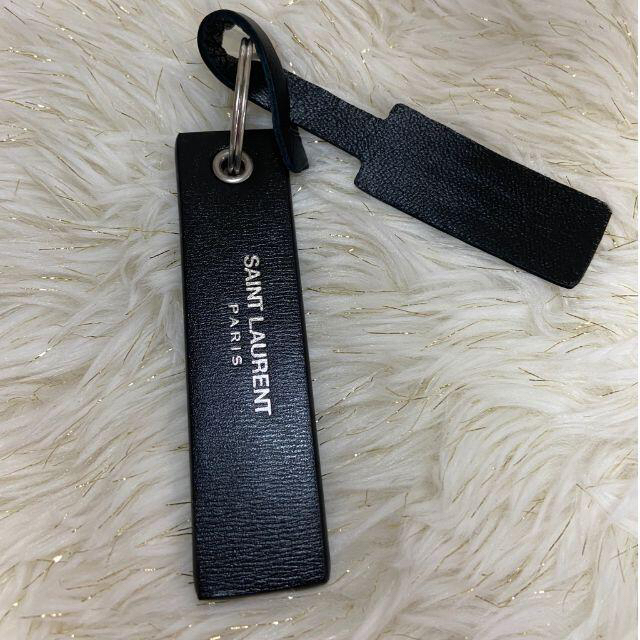 Saint Laurent(サンローラン)のラグジュアリー♪新品【サンローラン】レザー キーリング メンズのファッション小物(キーホルダー)の商品写真