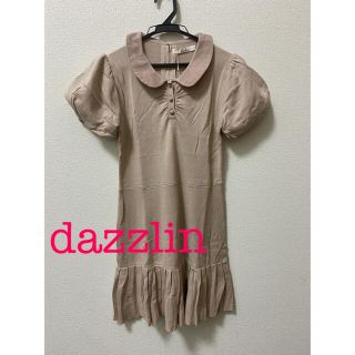 ダズリン(dazzlin)の新品 タグ付きdazzlin ニットワンピース ベージュ(ひざ丈ワンピース)