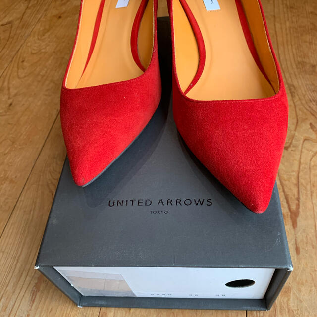 UNITED ARROWS(ユナイテッドアローズ)のunited arrows   スエードパンプス 【38】 レディースの靴/シューズ(ハイヒール/パンプス)の商品写真