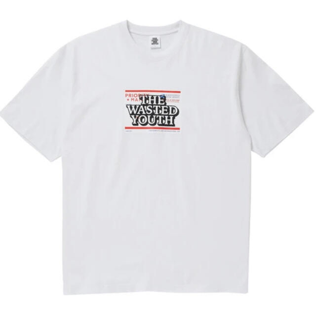 GDC(ジーディーシー)の Wasted Youth PRIORITY LABEL TEE サイズ XL メンズのトップス(Tシャツ/カットソー(半袖/袖なし))の商品写真