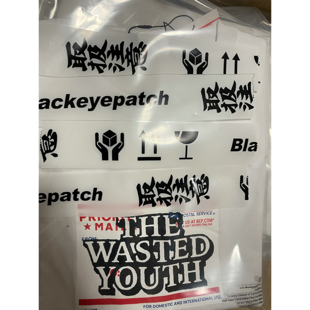 GDC(ジーディーシー)の Wasted Youth PRIORITY LABEL TEE サイズ XL メンズのトップス(Tシャツ/カットソー(半袖/袖なし))の商品写真