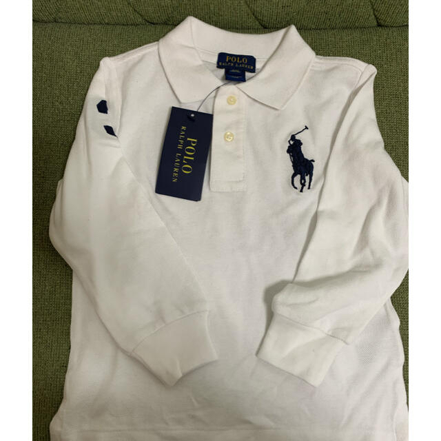 POLO RALPH LAUREN(ポロラルフローレン)の〔タグ付き〕ラルフローレン長袖ポロシャツ(3T) キッズ/ベビー/マタニティのキッズ服男の子用(90cm~)(Tシャツ/カットソー)の商品写真