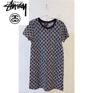 ステューシー(STUSSY)のstussy woman 総柄ワンピース(ひざ丈ワンピース)