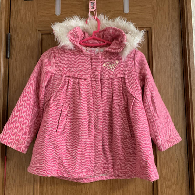 Roxy(ロキシー)のロキシー　ピンク　アウター  110 キッズ/ベビー/マタニティのキッズ服女の子用(90cm~)(コート)の商品写真