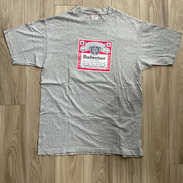 Supreme(シュプリーム)のsupreme budweiser box logo gray L シュプリーム メンズのトップス(Tシャツ/カットソー(半袖/袖なし))の商品写真