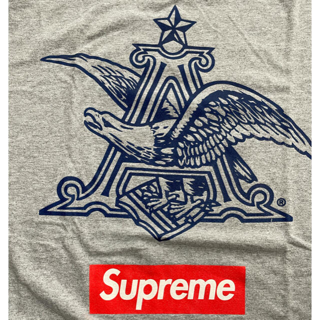 Supreme(シュプリーム)のsupreme budweiser box logo gray L シュプリーム メンズのトップス(Tシャツ/カットソー(半袖/袖なし))の商品写真