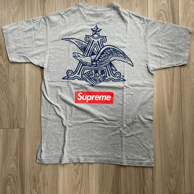 Supreme(シュプリーム)のsupreme budweiser box logo gray L シュプリーム メンズのトップス(Tシャツ/カットソー(半袖/袖なし))の商品写真