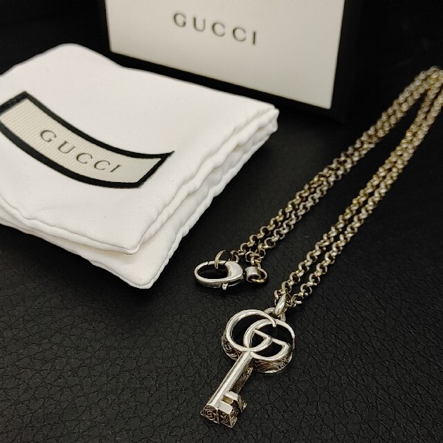 ☆GUCCI グッチ ダブルG キー 鍵 ネックレス シルバー 925 | フリマアプリ ラクマ