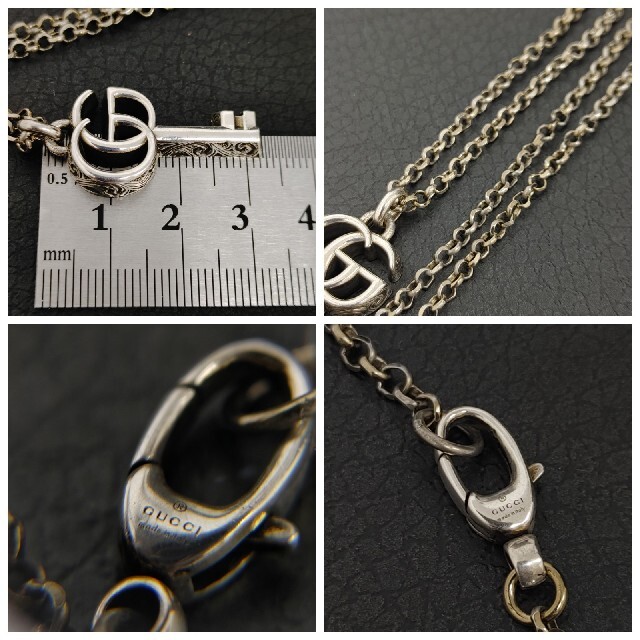 GUCCI - ☆GUCCI グッチ ダブルG キー 鍵 ネックレス シルバー GUCCI - ☆GUCCI グッチ ダブルG キー 鍵 ネックレス シルバー
