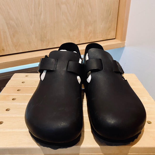 BIRKENSTOCK(ビルケンシュトック)のビルケン　　レディース　36サイズ　黒　レザー レディースの靴/シューズ(ローファー/革靴)の商品写真